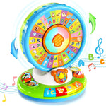 Duchong Learning Toy for Kids 1 2 3 Year Old Boys Girls, Spin and Sing Alphabet Zoo with Sounds, Interactive Educational Toys for Toddler 2-3, First Christmas 1st Birthday Gifts Toy