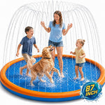 Splash Pad for Kids and Dogs, 87" Extra Large Non-Slip Sprinkler Pad | Thickened Outdoor Water Toys for Toddlers 3+, Backyard Summer Fun for Boys & Girls