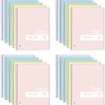 ONAVIA 1 Subject Spiral Notebook Wide Ruled 5 Pack, 140 Pages, Assorted | 70 Sheets, 7.5 x 10.5 in, 3-Hole Punched, School Notebook, Wide Ruled Paper, Study, Students