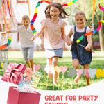 JoyCat 12-Pack Dance Ribbon Party Favors - Vibrant Unicorn and Princess-Themed Gymnastics Wands