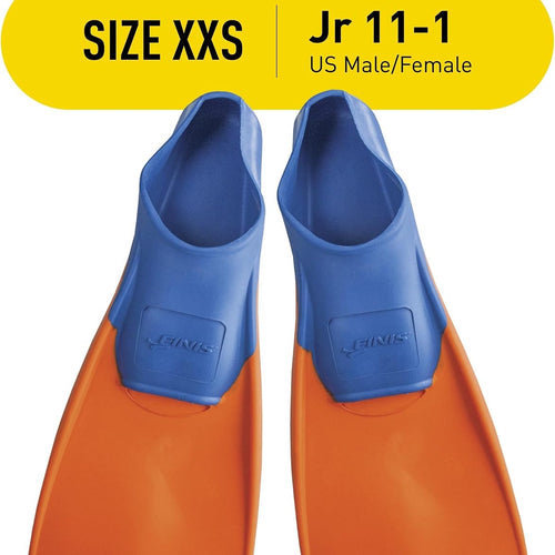 FINIS Long Floating Swim Training Fins for Kids - Improves Kick Technique & Body Position