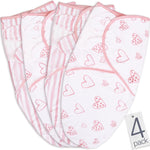 Biloban Baby Swaddles 0-3 Months for Boy Girls, Baby Swaddle | Newborn Swaddle, Cotton Swaddle Blanket, Baby Essentials, Lovely Grey Print, 2 Pack