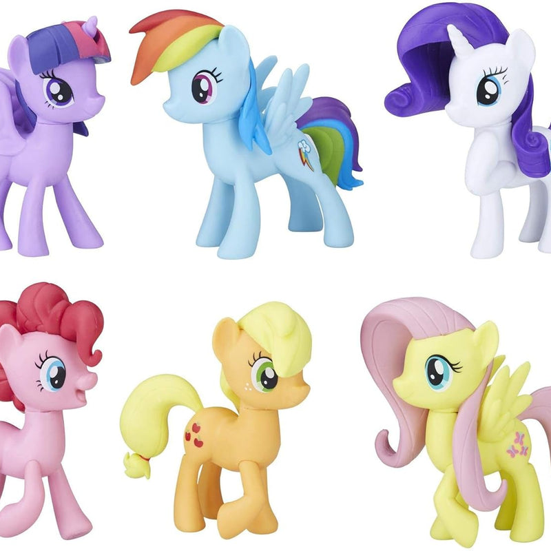 My Little Pony Friendship is Magic Toy Meet The Mane 6 Collection Set - 6 Pony Figures Including Twilight Sparkle, Kids Ages 3 and Up (Amazon Exclusive)