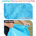 40FT Slip Lawn Water Slide, Giant Slip, Splash and Slide for Kids Adults | Teens Summer Slip Water and Slides Heavy Duty for Outdoor Backyard Lawn Summer Party with 14 Stakes and 2 Bodyboards