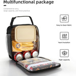 Lovoeo Lunch box Lunch bag for men women Insulated Lunchbox Lunch bags for Work Picnic Travel (Black)