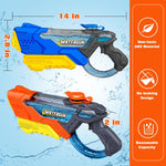 4 Pack Water Guns for Kids and Adult, Long Range 600ML Water Squirter, Colorful Super Blaster Soaker with Clear Visible Water Tank, Swimming Pool Summer Beach Outdoor Fighting Toys