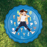 Jasonwell Splash Pad Sprinkler for Kids 60" Splash Play Mat Outdoor Water Toys Inflatable Splash Pad Baby Toddler Pool Boys Girls Children Outside Backyard Dog Sprinkler Pool for Age 1 2 3 4 5 6 7 8 9