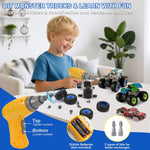 Take Apart Monster Truck Toys for Kids 3 4 5 6 7 8 Year Old Boys, STEM Educational Building Toys with Electric Drill & Storage Box Gift Birthday Christmas for Boys Girls Kids Toddlers