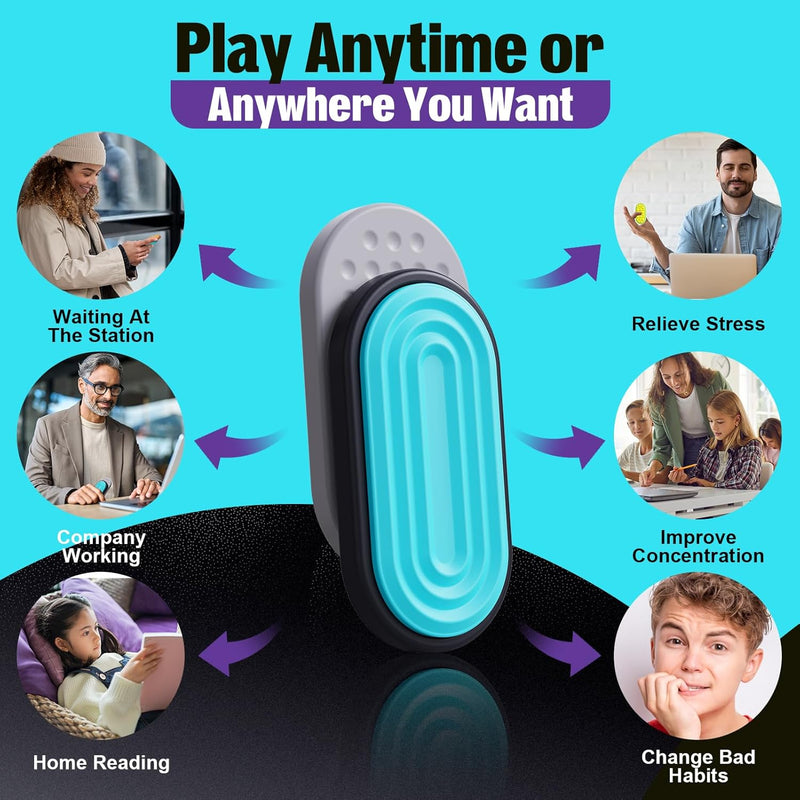 Magnetic Fidget Toys for Adults & Kids -Textured Sensory Toys for Autism Children Stress - Quiet Stress Fidgets Sliders for Classroom Prizes Box Office - Easter Gifts Kids Teens Girls - 6Pack
