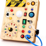 Grarain Busy Board: Montessori Educational Toy for 1-3 Year Olds, Sensory Learning Activity for Autism