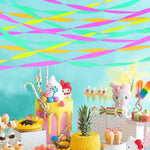 Glow Crepe Paper Streamers: UV Reactive, Neon Party Decor for Blacklight Celebrations