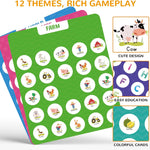 Matching Memory Game for Kids 3-8 Years: Wooden Board Game for Travel, Camping, and Home