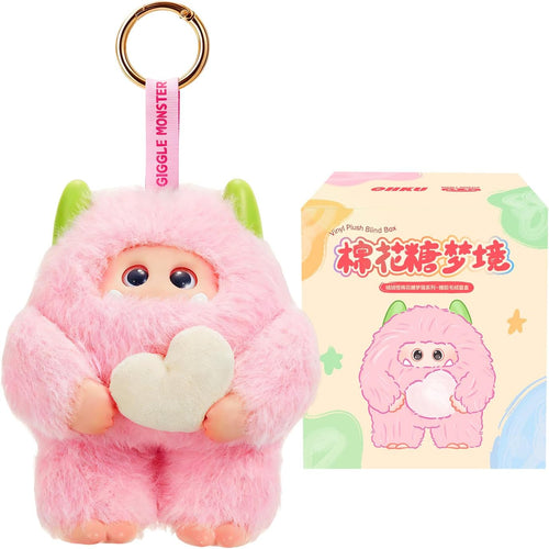 Giggle Monster Marshmallow Dreams Series Vinyl Plush Blind Box Random Design Action Figures Collectible Toys Home Decorations Holiday Birthday Gifts (Single)