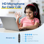 EarFun Wired Kids Headphones with Microphone, 85/94dB Volume Limit, Portable Foldable Headset for School/Tablet/iPad
