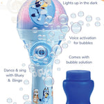 Bluey Dance Mode Bubble Machine and Toy Microphone with Bubble Solution for Kids