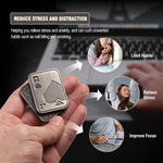Fidget Toys Adults, EDC Metal Fidget Slider for Teens, Magnetic Poker Push Card, Adult Fidget Toy for Anxiety ADHD, Cool Office Gadgets for Men Dad, Stress Relief Clicker Gifts for Adults & Teen Boys
