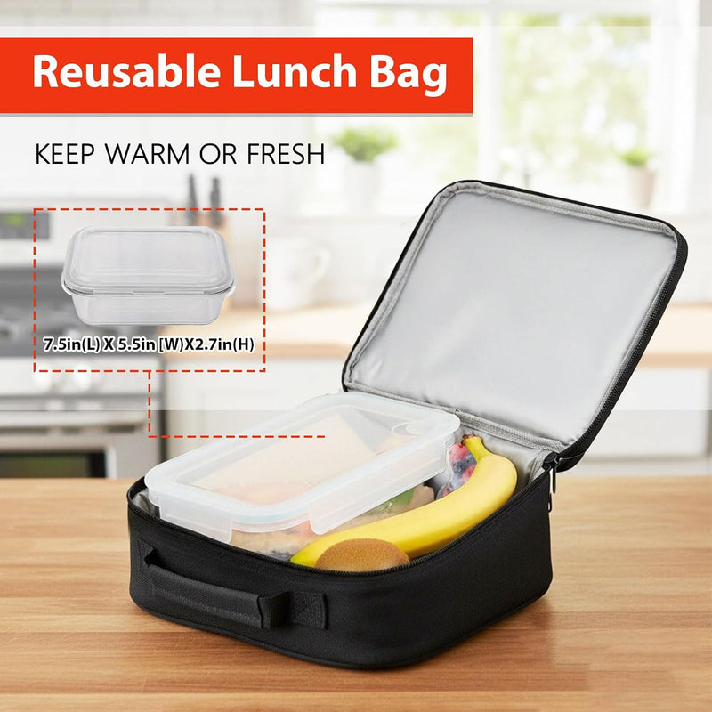 Insulated Lunch Box for Boys Girls, Game Lunch Bag for School Work Office Travel Picnic Hiking Beach, Waterproof Leakproof Portable Fits Most Bento Boxes