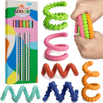 6pc Set of Flexible Fidget Sticks for Stress Relief, ADHD, Autism, Anxiety, Calming for Kids and Adults