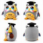 Graduation Owl Plush Stuffed Kindergarten Gift for Boys and Girls Class of 2026 11.8 inches with Black Cap