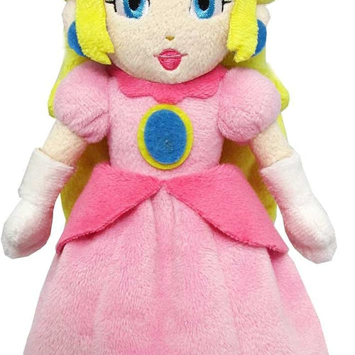 Little Buddy Super Mario All Star Collection 1418 Peach Stuffed Plush, 10",Multicolor