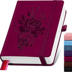 Lined Journal Notebook 365 Pages, A5 Leather Journals for Writing Women & Men, Hardcover Notebook with 100GSM Thick Paper, Daily Journal Notebook for Travel, Work, School, Note Taking, College Ruled