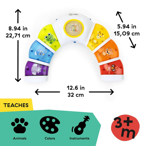 Baby Einstein Glow & Discover Light Bar Toy for Infants 3 Months+, Multisensory Learning and Development