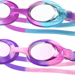 findway Kids Swim Goggles, Kids Swimming Goggles Anti-fog No Leaking Girls Boys for Age 3-12