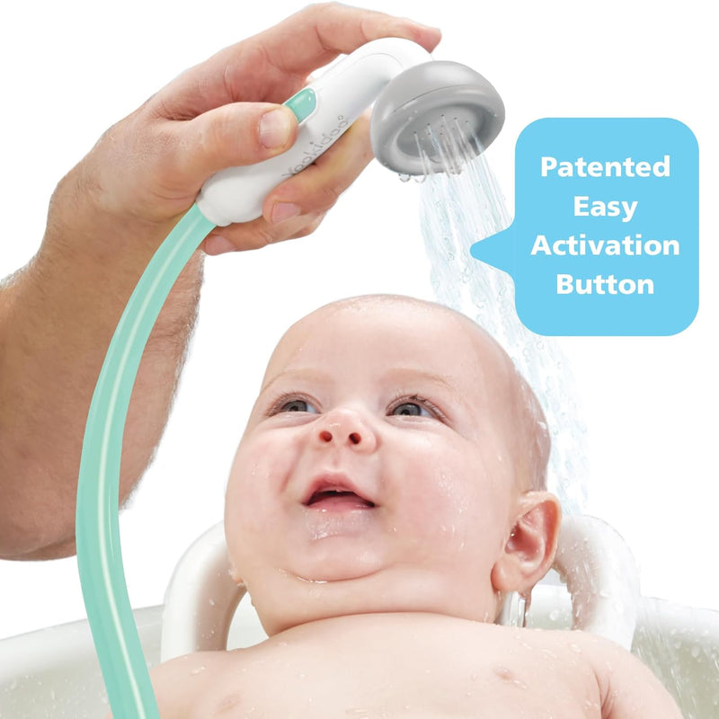 Yookidoo Baby Bath Shower Head with Elephant Water Pump for Newborns and Toddlers