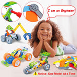 ToyTonix 10-in-1 STEM Engineering Building Kit for Kids 4+, 167PCS Creative Construction Toy