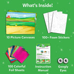 Skillmatics Foil Fun Animals, Foil Art & Craft Kit, Gift for Boys & Girls | Travel Toys, Sticker Activity Kit, Fine Motor Skills, DIY Mess-Free Art, Screen-Free, Gifts for Kids Ages 4, 5, 6, 7, 8, 9