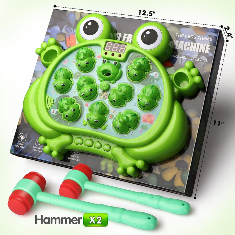 Whack-a-Frog Game: Educational Toy for Toddlers, 3-5 Year Old Boys