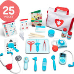 Melissa & Doug 25-Piece Toddler Doctor Play Set for imaginative medical play with preschool toys for girls and boys ages 3+