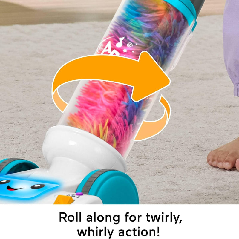 Fisher-Price Laugh & Learn 2-in-1 Vacuum with Lights, Sounds & Learning for Toddlers 2+ Years