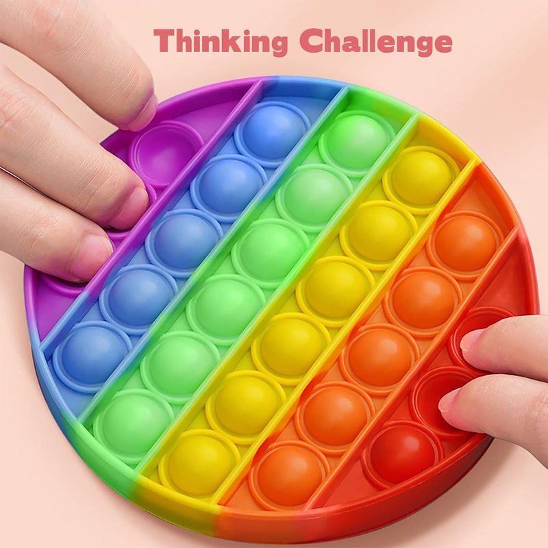 Random 4 Pcs Fidget Toys,Pop Fidget Sensory Toys Set,Stress Relief Gifts for Kids & Adults,Pop Bulk & Party Favors Toddler Toys for Easter Gifts,Party Supplies,Classroom Prizes