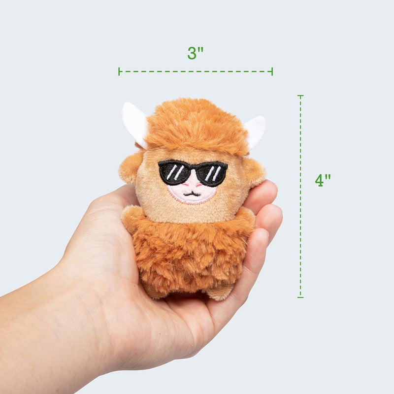 Emotional Support Highland Cows by Relatable, Cuddly Stuffed Animals, Plushies, and Cute Stuff, Great Gift Ideas for Loved Ones of All Ages, Includes 5 Toys with Carrying Basket