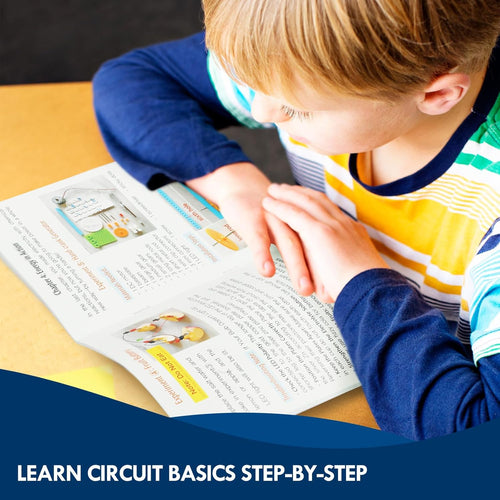 8-Circuit Science Experiment Kit for Kids Ages 8-12, STEM Electrical Light Bulb Experiments, Electric Circuit Building