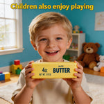 Butter Squeeze Toy 2PCS, Slow Rising Dumpling Squishy Butter Sensory Stress Relief Squishies Soft & Stretchy Fidget Toys for Anxiety Relief Party Favors (Butter Stick)