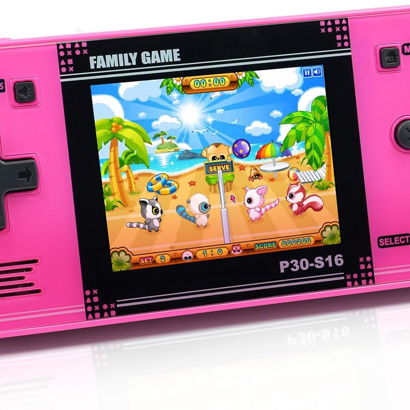 Handheld Game Console for Kids: 220 Retro Video Games, 3" LCD, Rechargeable Battery