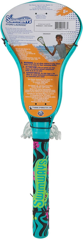 SwimWays Hydro Lacrosse Waterproof Lacrosse Set for Ages 5+ | Lightweight, Travel-Friendly Set Includes Ball for On-the-Go Play Anywhere, Encourages Exercise; Boosts Hand-Eye Coordination