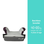 Baby Trend Hybrid SI 3-in-1 Combination Booster Seat, Dash Plum – Side-Impact Protection, 3-Stage Growth Design, Adjustable Headrest, Cushioned Comfort