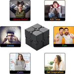 Infinity Cube Sensory Fidget Toy, EDC Fidgeting Game for Kids and Adults, Cool Mini Gadget Best for Calming and Stress Relief and Kill Time, Autism Toys Dementia Gift Stocking Stuffers