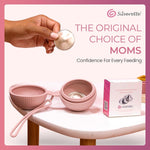 Silverette Nursing Cups, Postpartum Essentials, The Real, Small Silver | Pure 925 Sterling Silver Nursing Cups, Nipple Shields for Breastfeeding Newborn, Silver Nipple Covers, Made in Italy, Gift