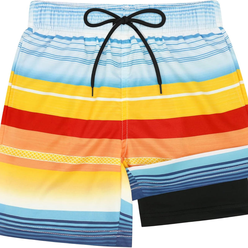 Sarfel Boys Swim Trunks with Compression Liner Kids Swimsuits Boys Bathing Suit Kids Board Shorts Teen Boy Quick Dry Shorts