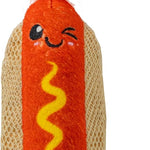 Catstages Crunchy Pickle Kicker Cat Toy – Plush Crinkle Toy with Catnip and Dental Mesh, 6.5"