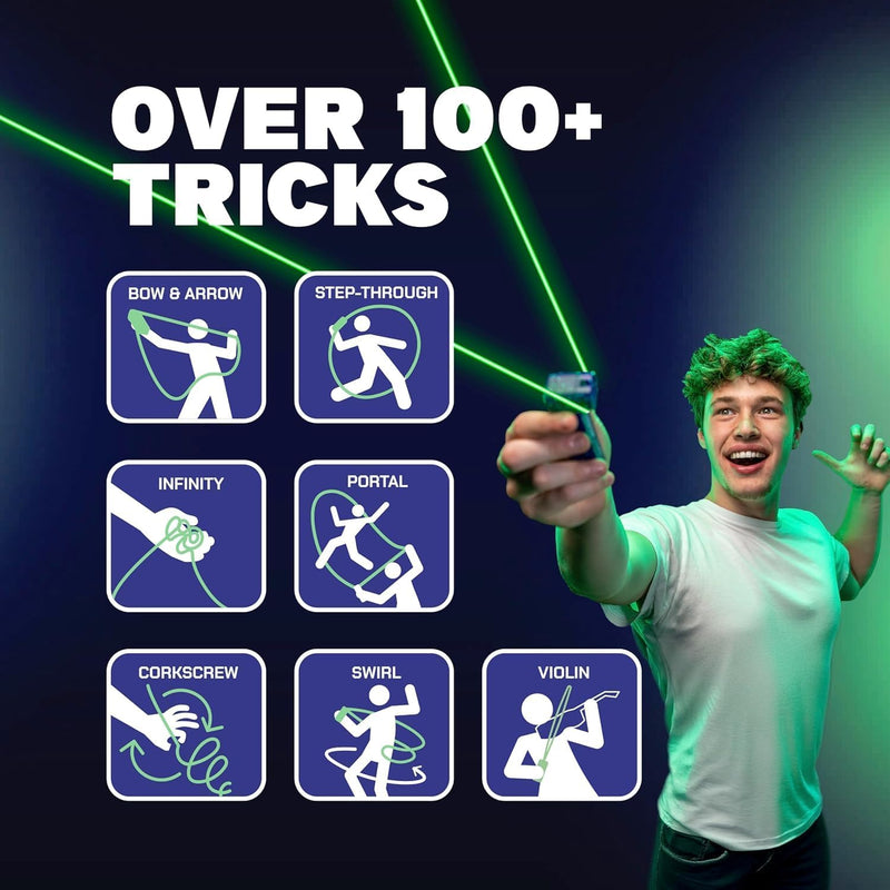 ZipString Luma: Patented Glow-in-the-Dark Toy with Built-in LED for Endless Shapes, Tricks, and STEM Fun