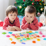 Wooden ABC Alphabet Puzzle for Preschool Learning Activities and Toddler Education