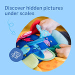 Melissa & Doug K's Kids Flip Fish Stuffed Animal and Baby Mirror for Tummy Time and Sensory Play, Soft and Safe for Infants 0-9 Months