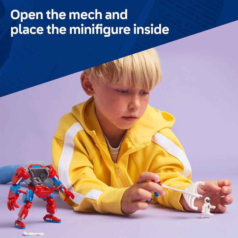 LEGO Marvel Spider-Man Mech Action Toy Set - Ages 6+ Buildable Spider-Man Figure with Movable Arms and Legs