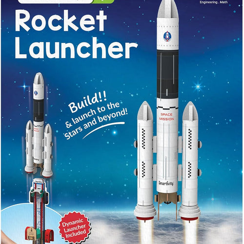 Smartivity Rocket Launcher STEM Kit for Kids, Build Your Own Rocket with Launcher