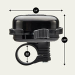 Schwinn Classic Bike Bell, Black Finish, Easy Installation, Loud Ringing Sound